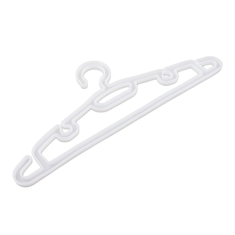 Silicone mould for casting resin in the shape of a clothes hanger