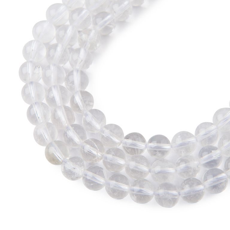 Clear Quartz - Rock Crystal beads 6mm