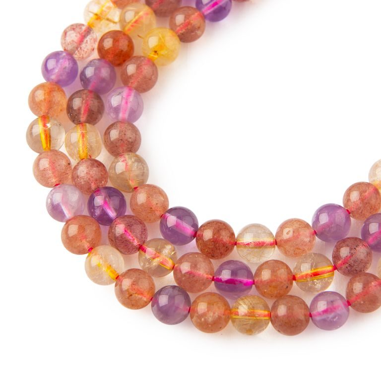 Korálky z minerálu Super 7 6 mm