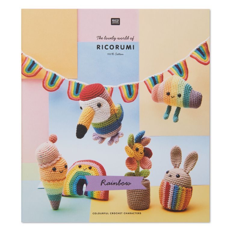 Crochet pattern book Ricorumi Rainbow Games English version