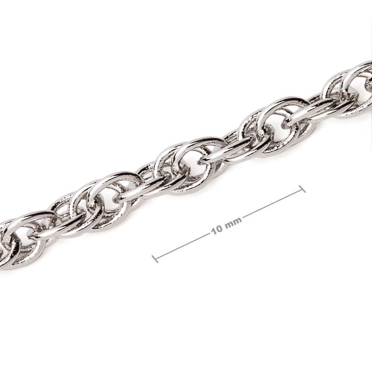 Rhodium-plated unfinished chain No.98