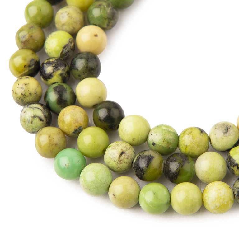 Serpentine 'Australian Jade' beads 8mm