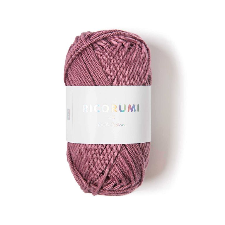 Cotton crochet yarn Ricorumi dk shade 019 heather