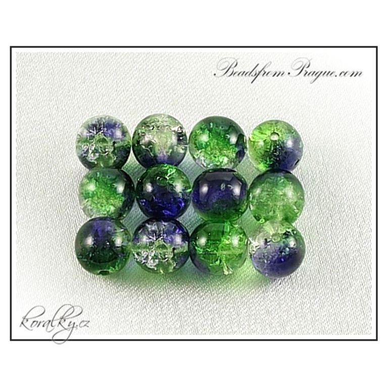 Czech glass crackle beads No.8