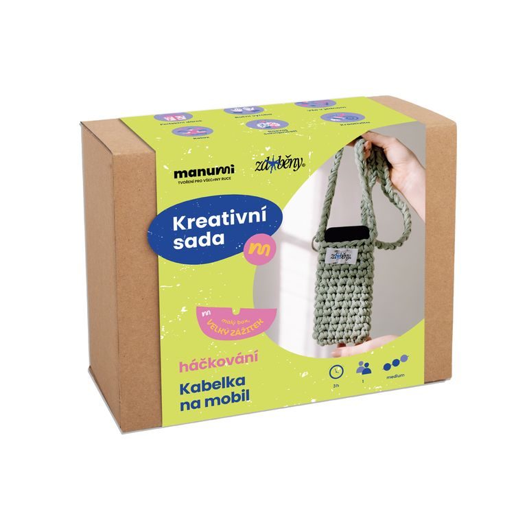 Manumi creative crochet mobile phone bag kit