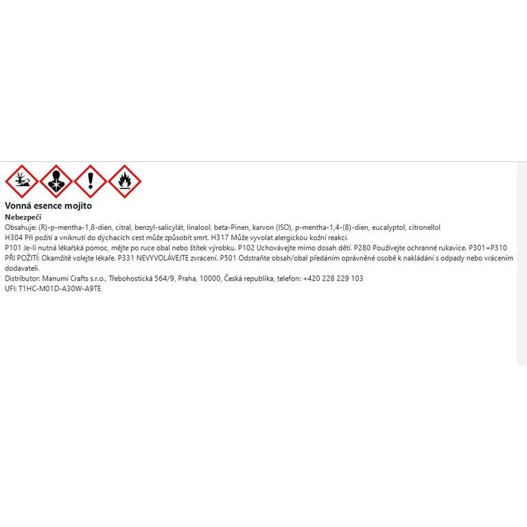 Manumi vonná esence mojito 10 ml