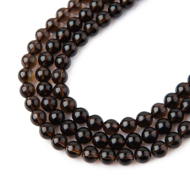 Smokey Quartz beads 4mm