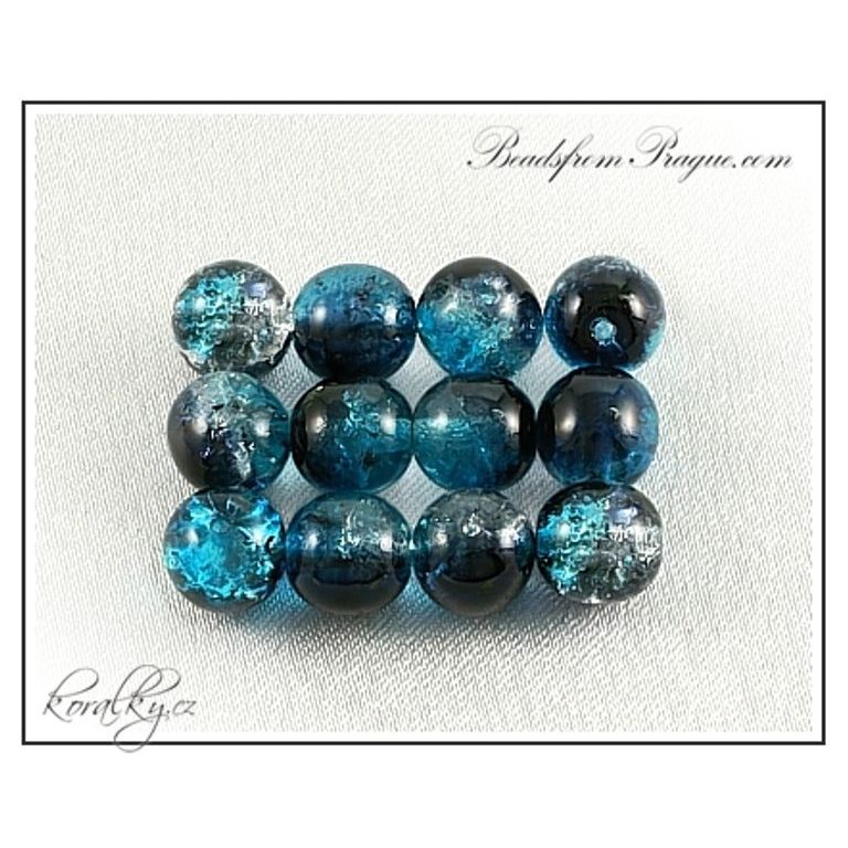 Czech glass crackle beads No.10