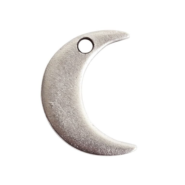 Nunn Design pendant half moon 15,5x11mm silver-plated