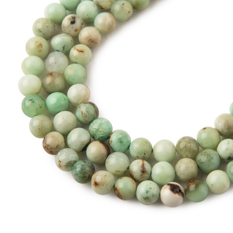 Chrysoprase beads 6mm