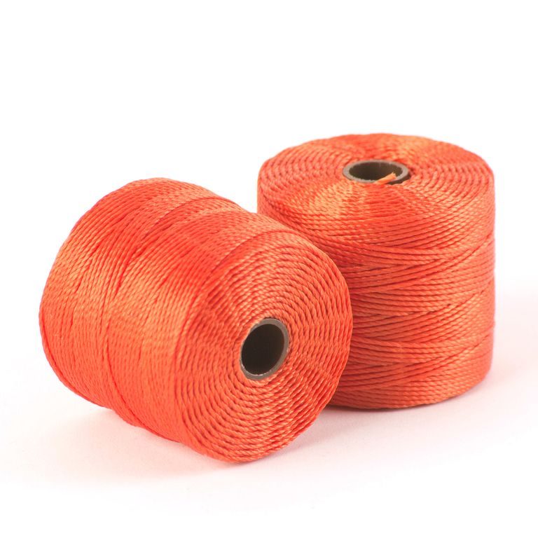 S-lon bead cord dark orange