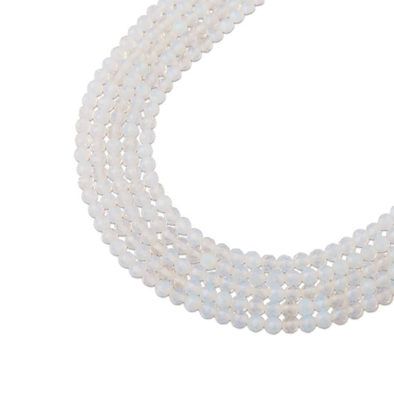 Opalite faceted beads 2mm