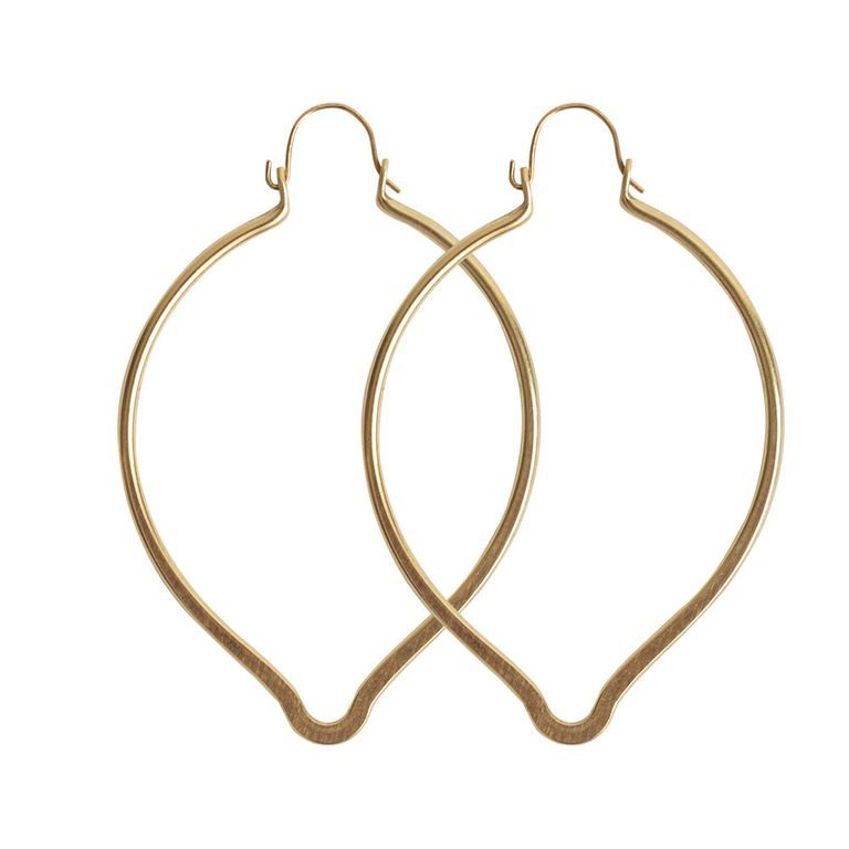 Nunn Design earwire loops with a tip 51,5x37mm gold-plated