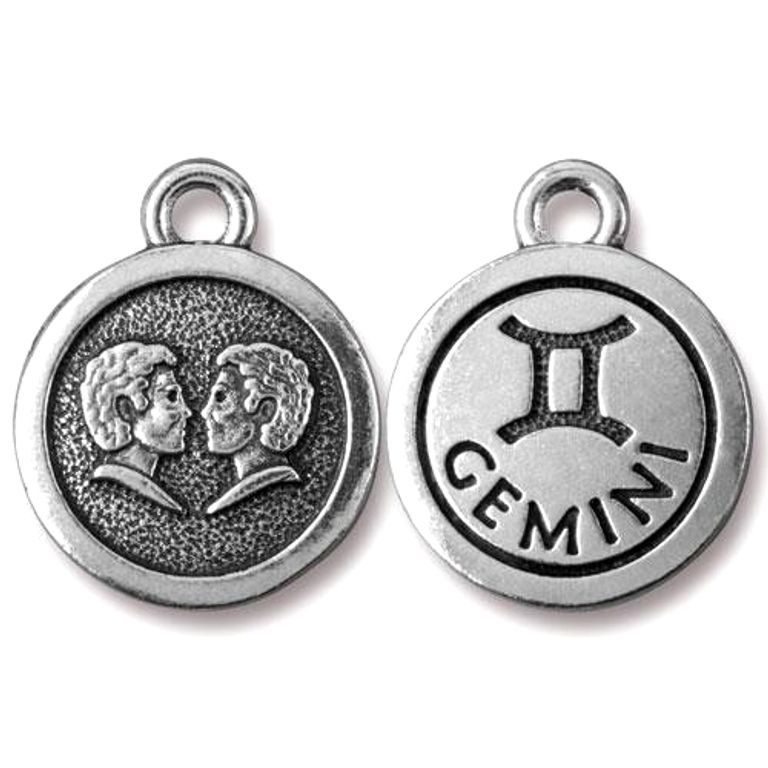 TierraCast pendant Gemini antique silver