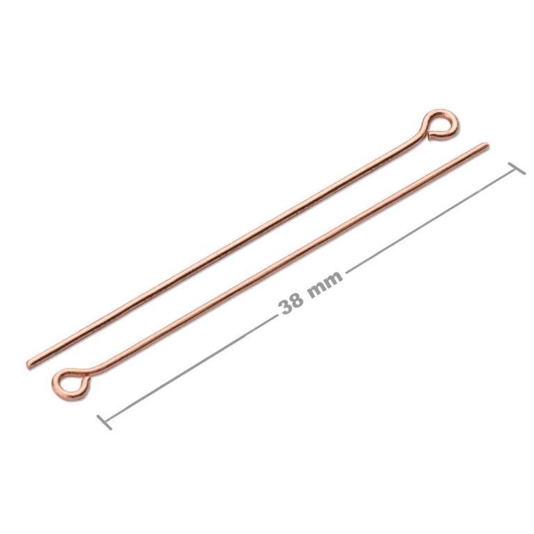 Eyepins 38mm rose gold