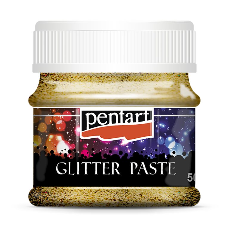 PENTART pastă cu gliter fine 50ml aurie