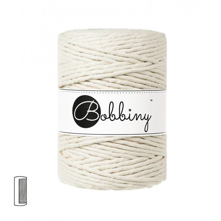 Bobbiny Macramé příze XXL 5mm Natural