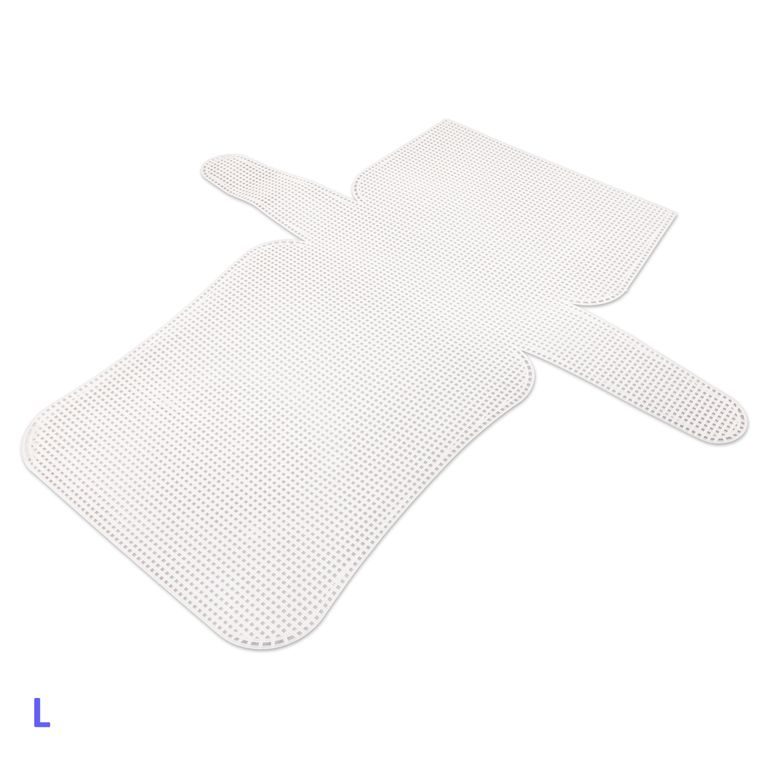 Plastic canvas as a base for a handbag 505 x 530 x 1.5 mm white