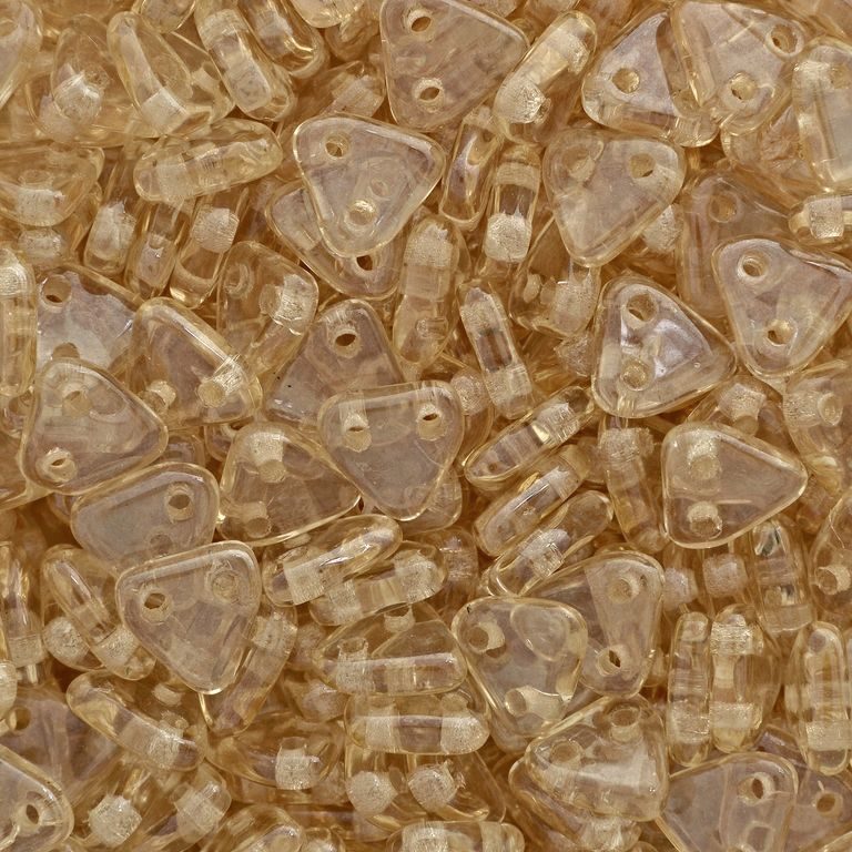 CzechMates Triangle 6mm Luster Transparent Champagne č.129