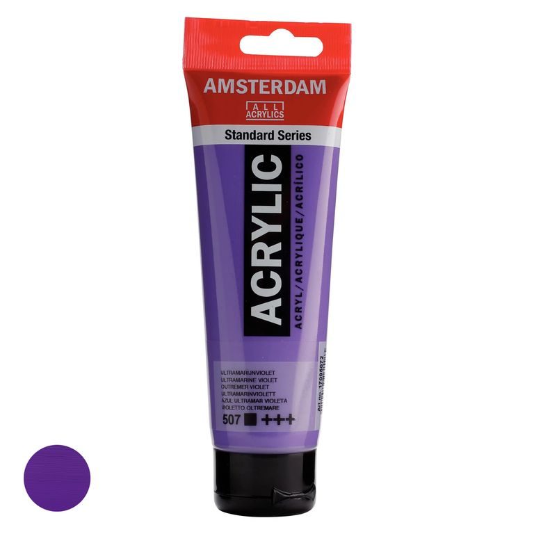 Amsterdam acrylic paint in a tube Standart Series 120 ml 507 Ultramarine Violet