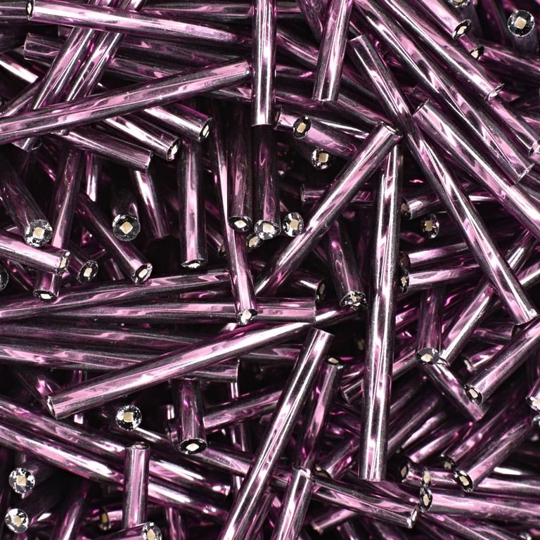 PRECIOSA glass tubes twisted 30mm purple