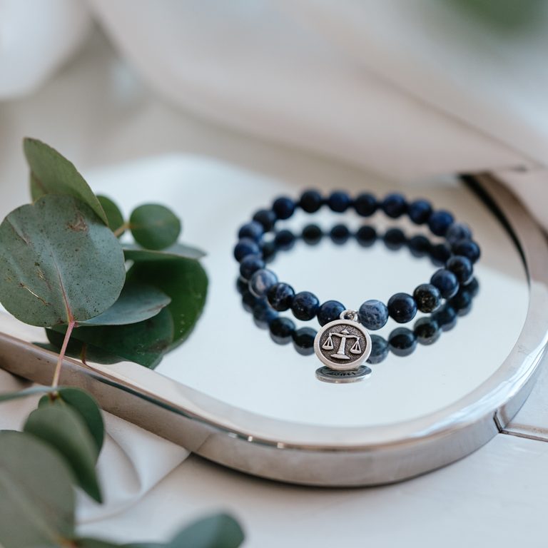 Manumi kreatívna súprava na výrobu náramku z minerálov so znamením zverokruhu Váhy