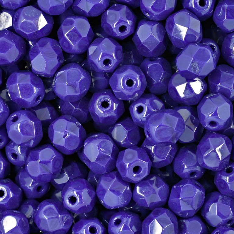 Manumi české broušené korálky 6 mm Navy Blue