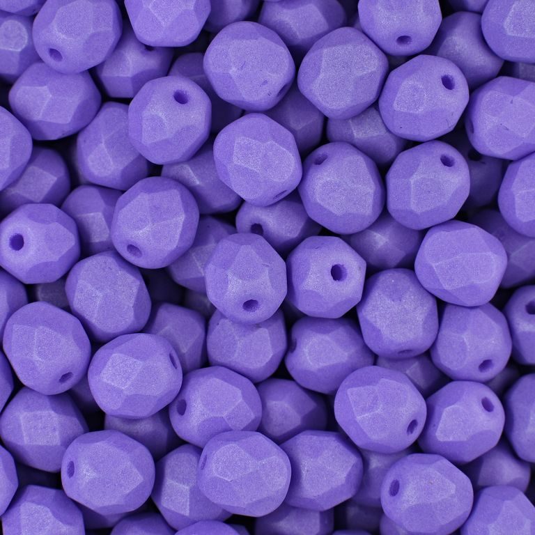 Brúsené koráliky 6mm Lavender