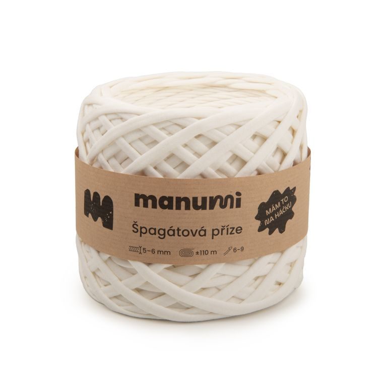 Manumi špagátová příze krémová