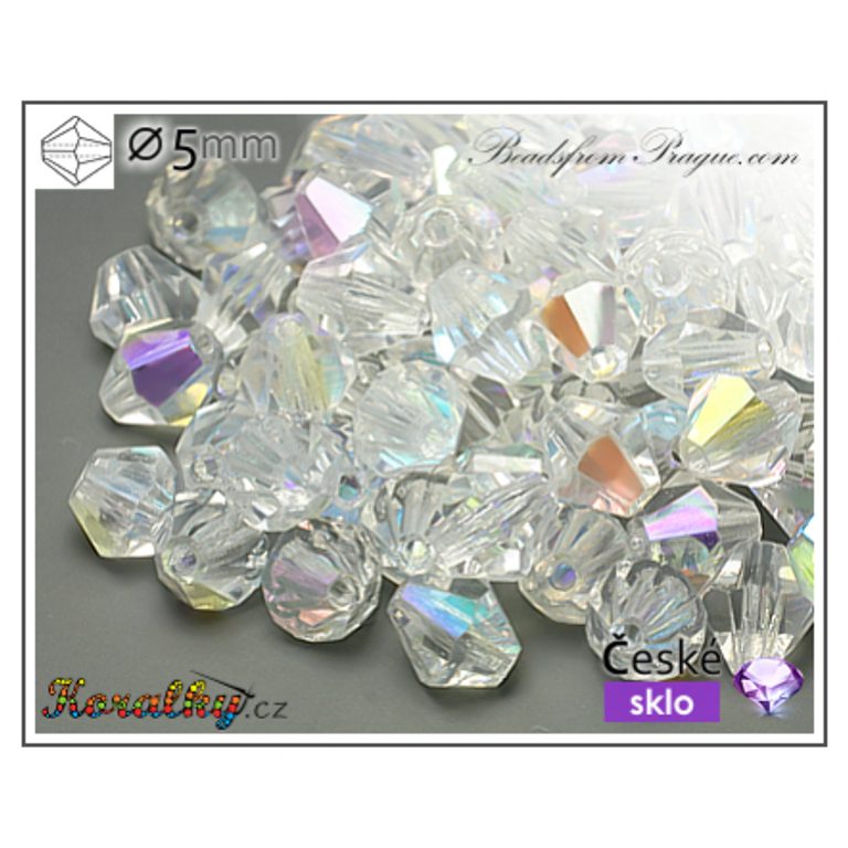 Czech crystal bicone beads 5mm No.122