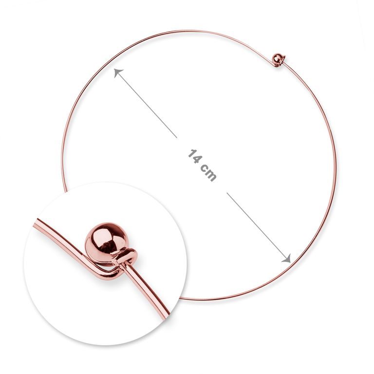 Choker base 14cm rose gold