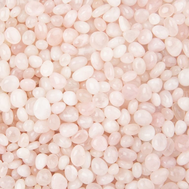 Tumbled mineral rose quartz 8-12mm 100g