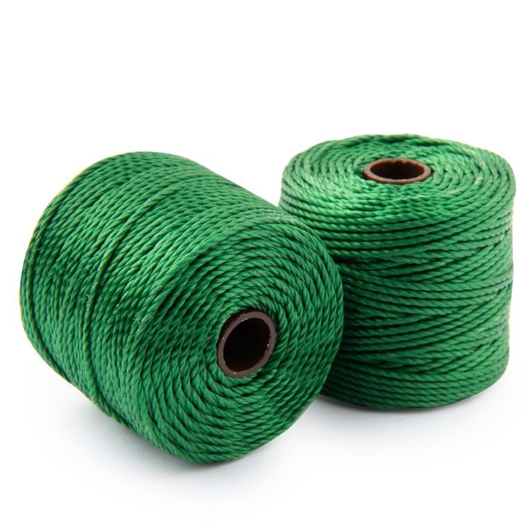 Nylon bead cord 0.9mm green