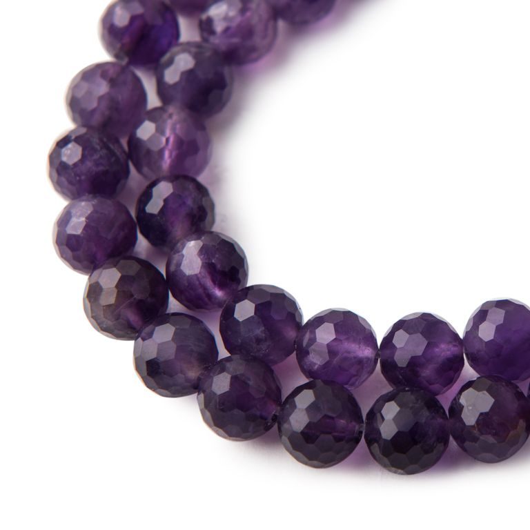 Amethyst 8 mm faceted