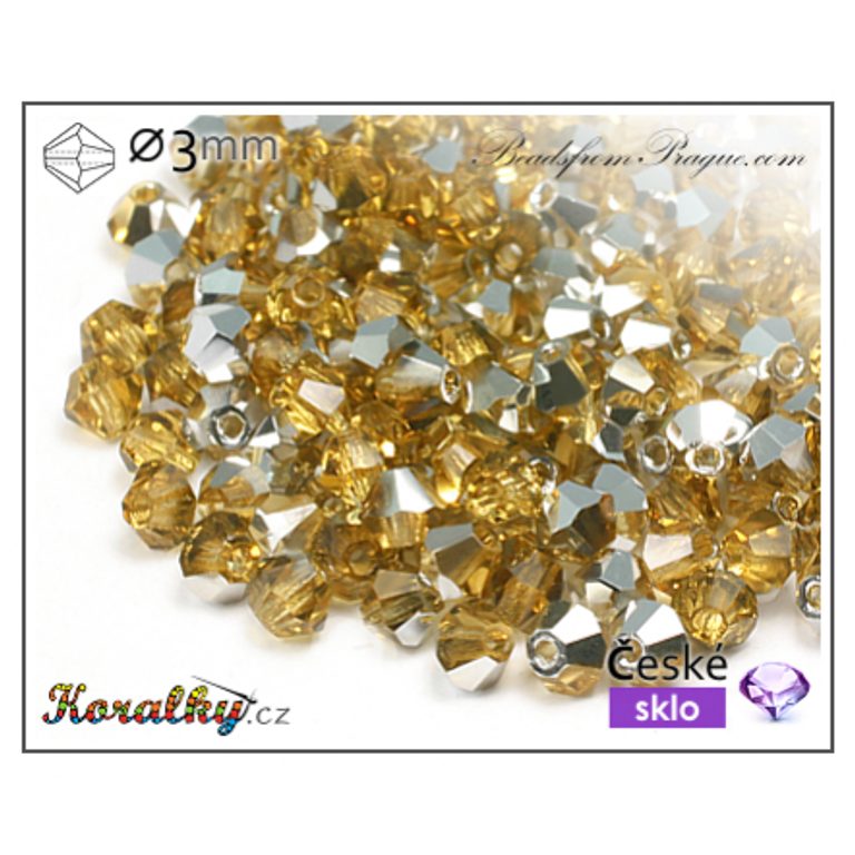 Czech crystal bicone beads 3mm No.26