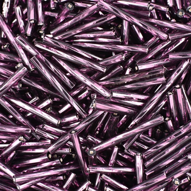 PRECIOSA glass tubes twisted 20mm purple