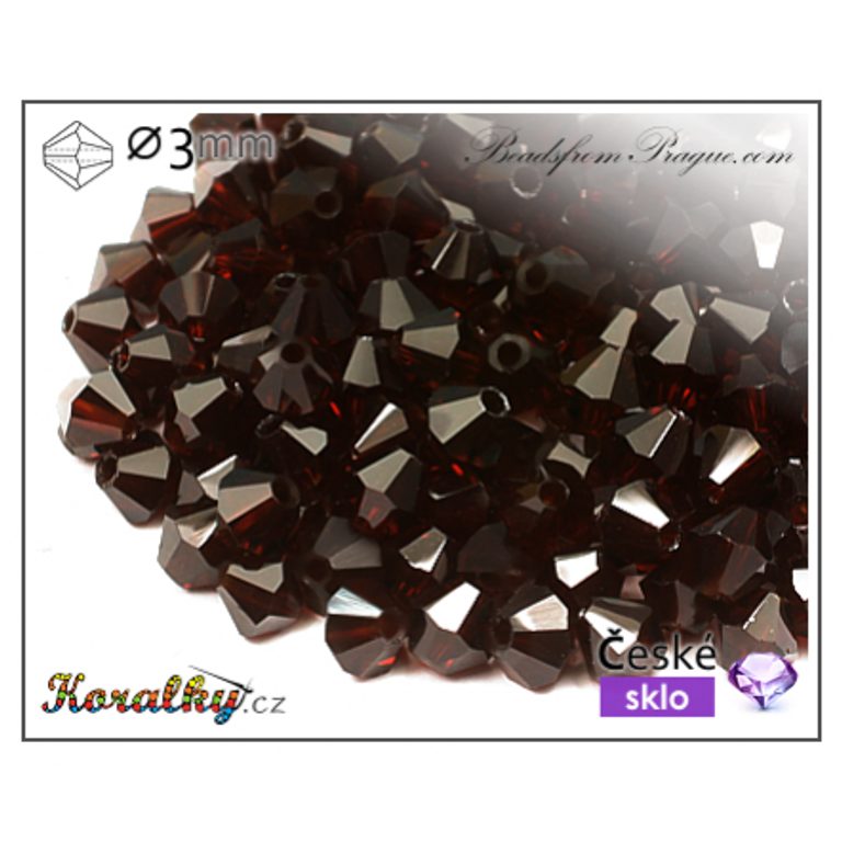 Czech crystal bicone beads 3mm No.8