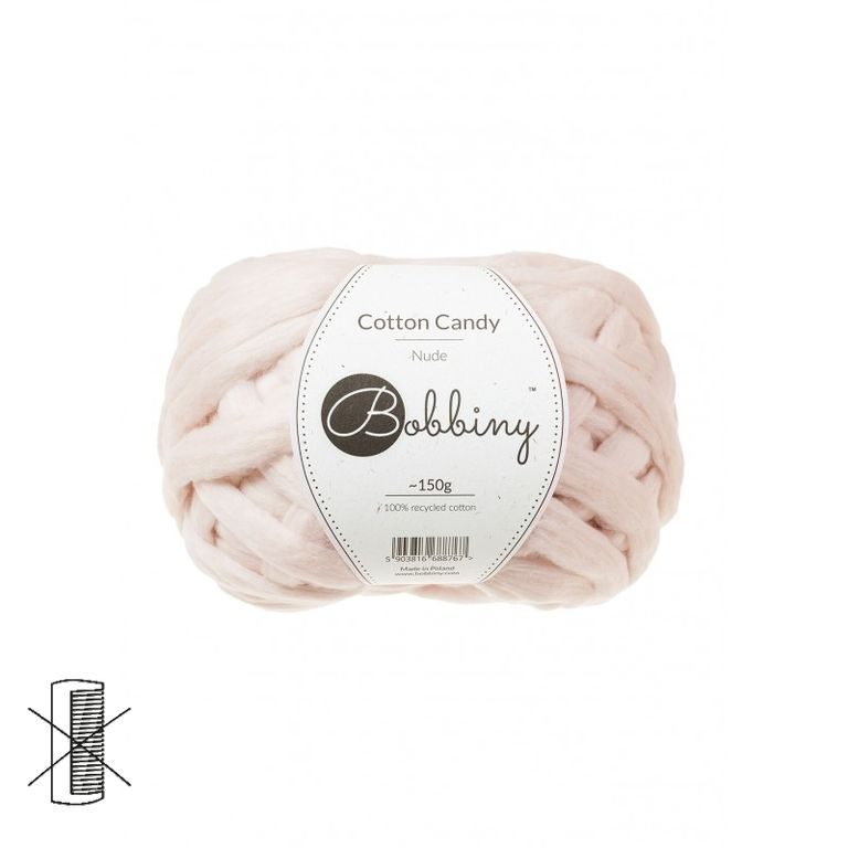 Bobbiny Macramé příze Cotton Candy nude