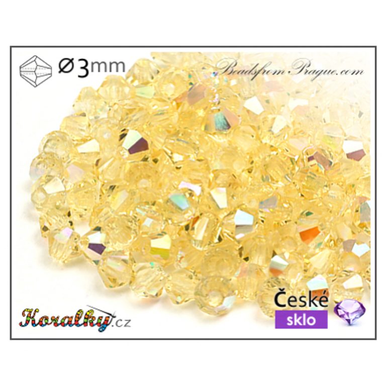 Czech crystal bicone beads 3mm No.4