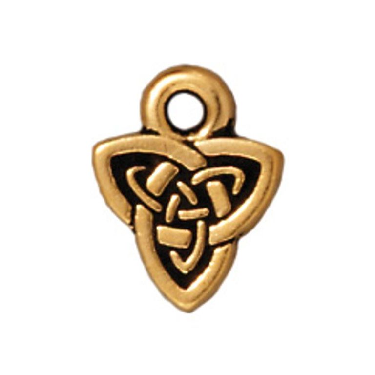 TierraCast pendant Celtic Triad antique gold