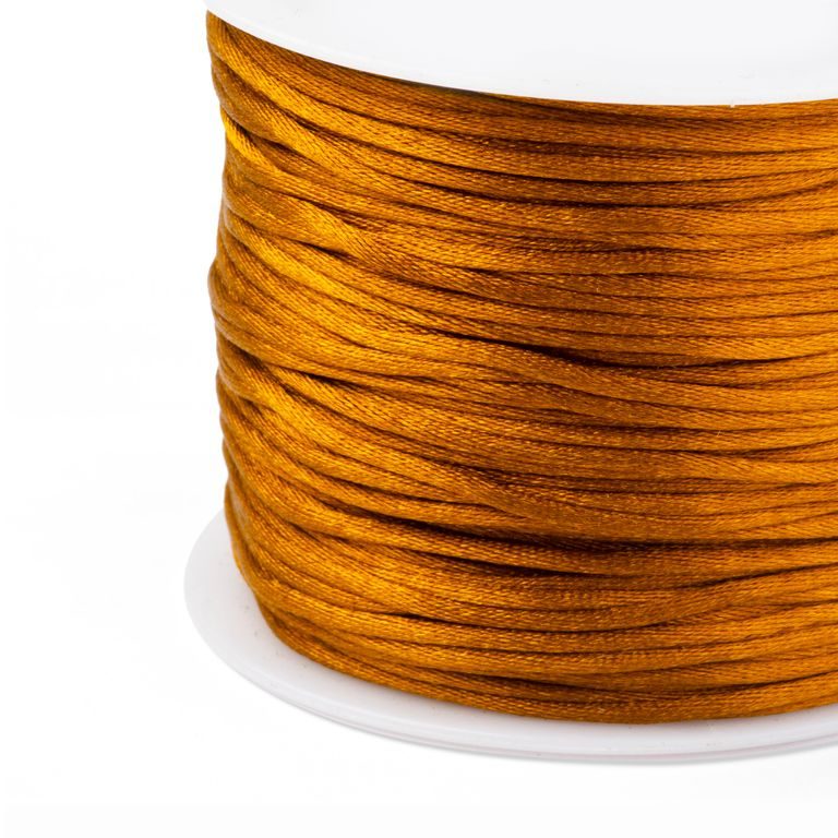 Nylon satin cord 1,5mm/2m Mustard Yellow