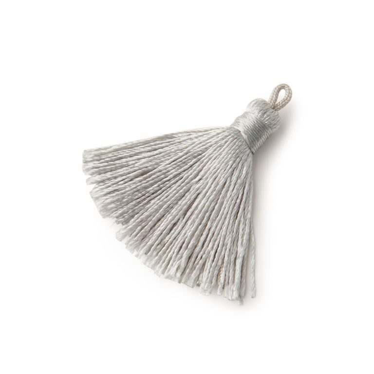 Jewellery tassel 3.5cm grey