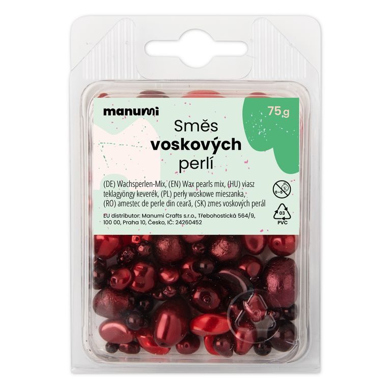 Mix perle din ceară roșii