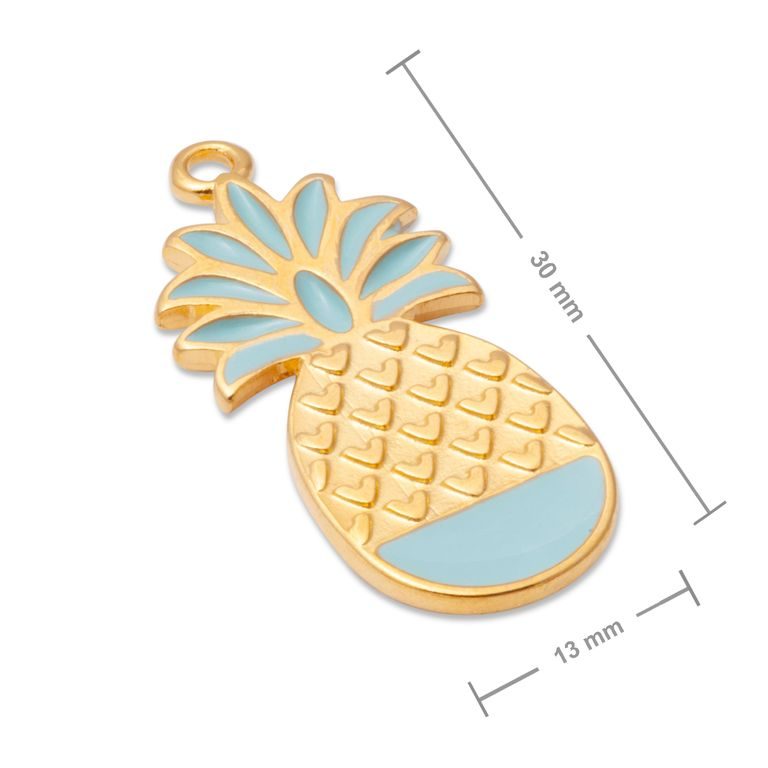 Manumi přívěsek ananas 30x13 mm pozlacený
