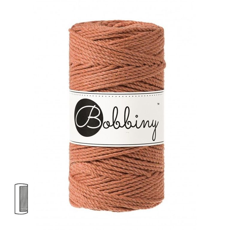 Bobbiny Macramé příze Regular 3PLY 3mm Terracota