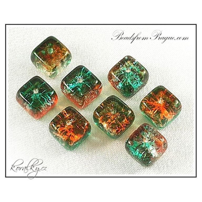 Czech glass crackle beads No.30