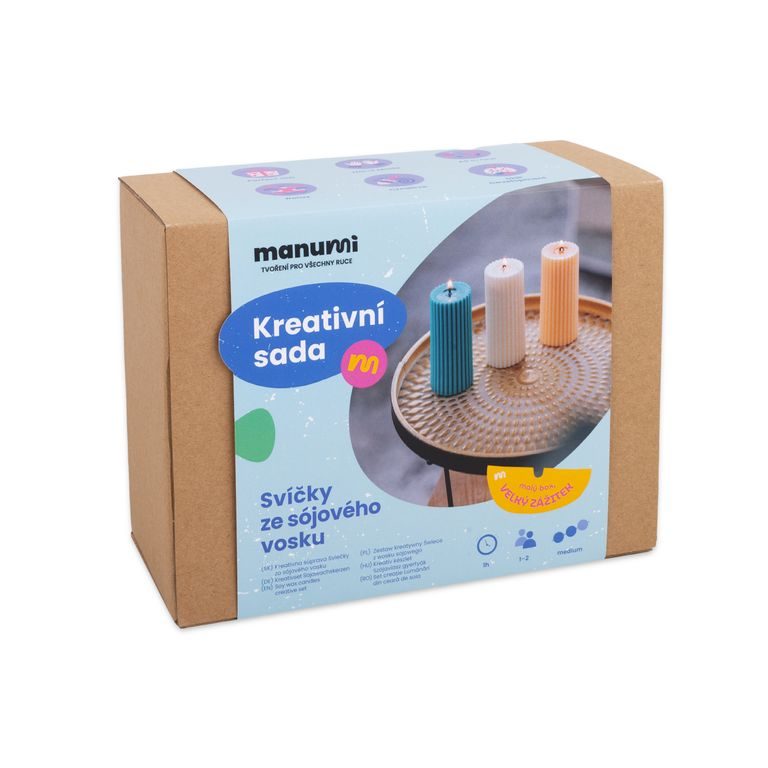 Manumi kreativní sada na výrobu svíček ze sójového vosku
