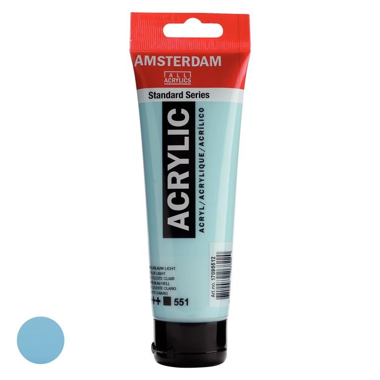 Amsterdam akrylová farba v tube Standart Series 120 ml 551 Sky Blue Light