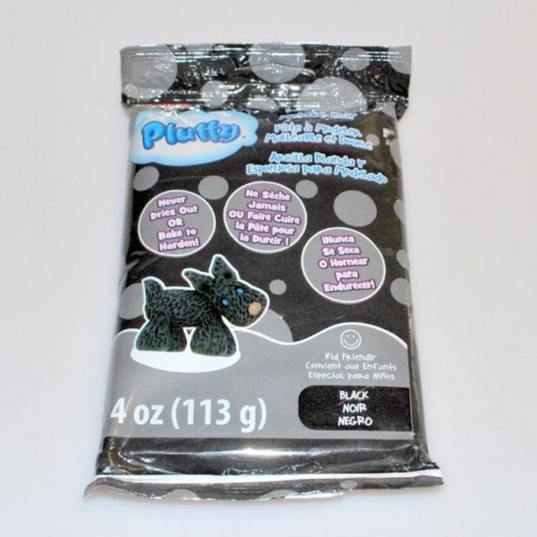 Sculpey Pluffy clay black