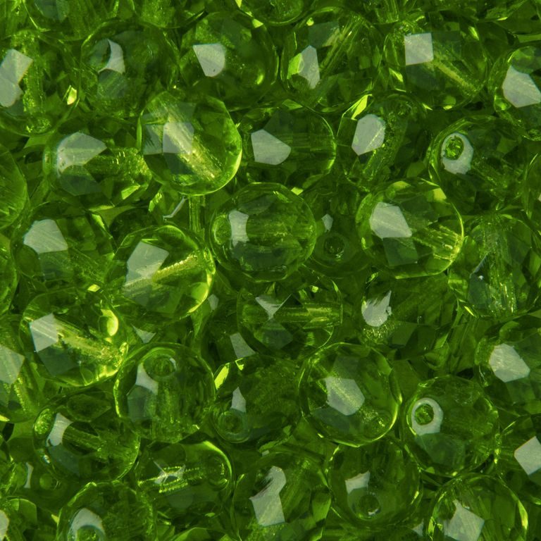 Broušené korálky 8mm Olivine